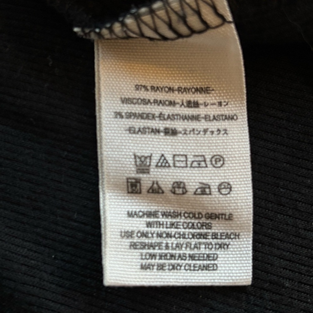 We the Free - Free People Black Cotton Swing Shirt - size XS - Picture 7 of 8